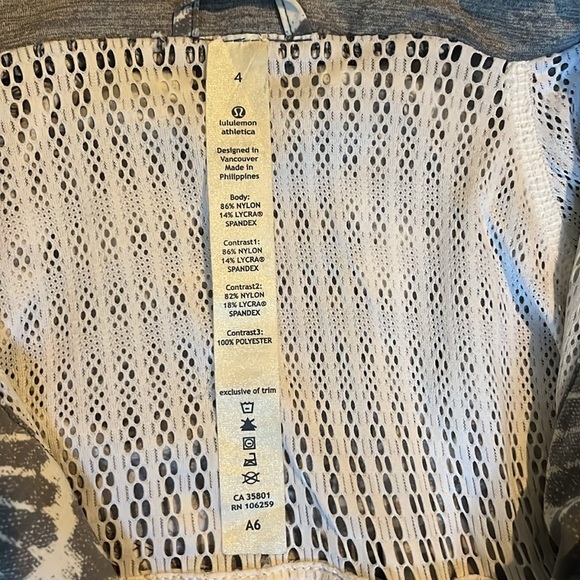 Lululemon | Travel To Track Jacket Beachy Floral White Fossil Athleisure Size 4 - Picture 14 of 16
